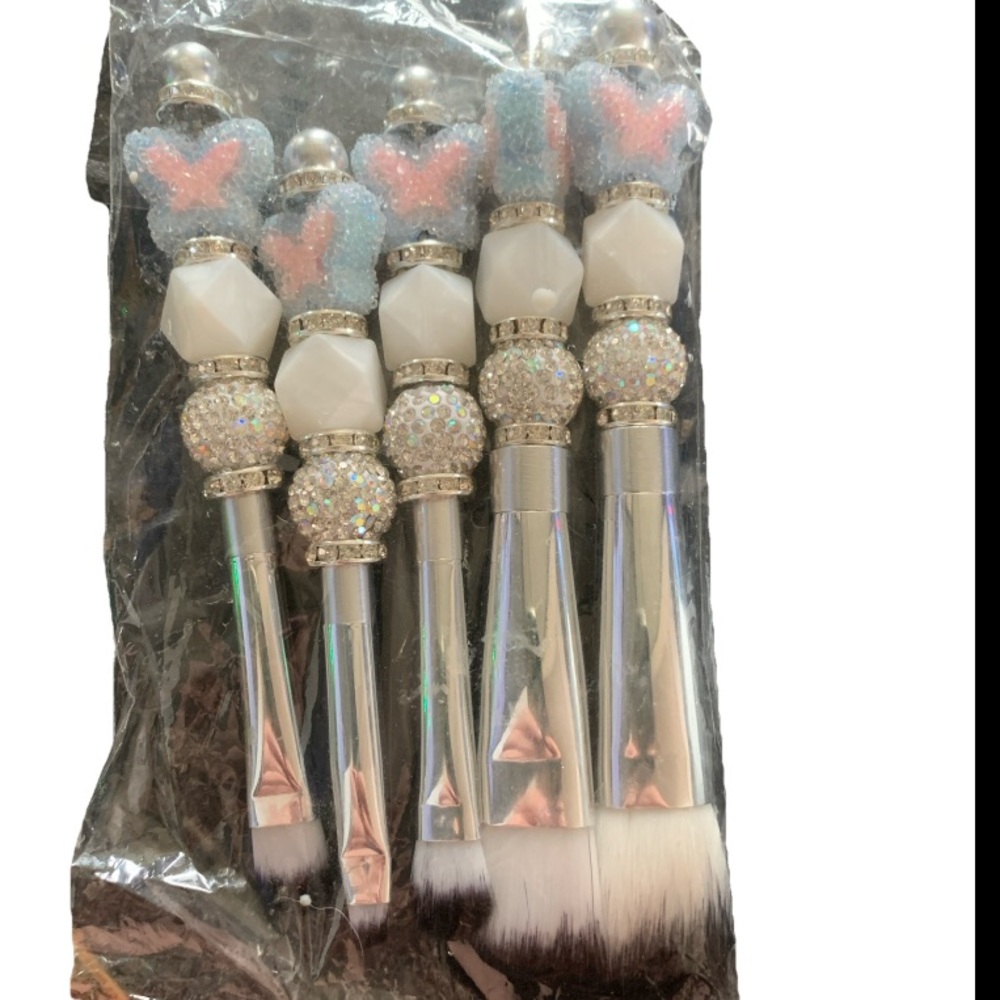 5pc Set Butterfly Makeup Brushes